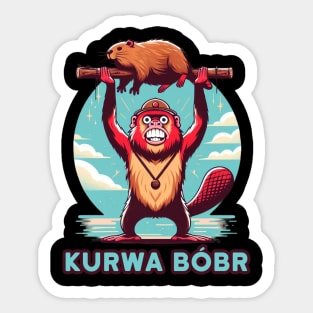 Kurwa Bobr Sticker